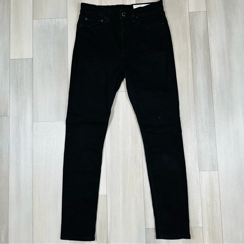 rag & bone Women’s Nina High Rise Jeans in Black Size 28 - Picture 5 of 11